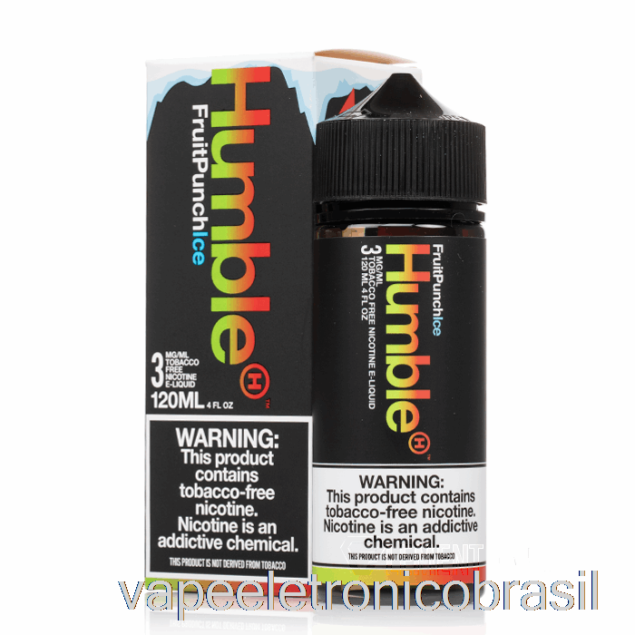 Vape Recarregável Ponche De Frutas Geladas - Suco Humilde Co - 120ml 3mg